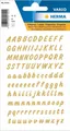 Produktbild: HERMA Buchstaben Aufkleber Gold, 238 Stück, Schriftgröße 8 mm, selbstklebend, wa