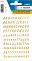Produktbild: HERMA Sticker 238x Buchstaben gold selbstklebend wetterfest 8 mm Folienaufkleber