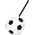 Produktbild: Boland Fussballbecher mit Strohhalm 450 ml (1 Stk.) (8712026625236)