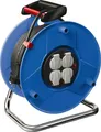 Produktbild: Brennenstuhl Kabeltrommel 50m | H05VV-F 3G1,5 | 4x Schuko | IP20 | Thermoschutz | Kunststoff | blau