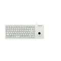 Produktbild: CHERRY G84-5400 XS, Kompakte Tastatur mit Trackball, Deutsches Layout (QWERTZ), Kabelgebunden (USB-A Anschluss), Mechanische ML Switches, Hellgrau