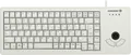 Produktbild: G84-5400LUMDE-0 - Tastatur, USB, hellgrau, kompakt, Trackball