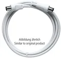 Produktbild: Axing BAK 350-80 Anschlusskabel, 3,5m, IEC axialer Stecker/Kupplung, Vodafone, Klasse A, weiß (BAK35080)