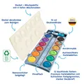 Produktbild: Pelikan Deckfarbkasten K12® eco inkl. Deckweiß, 12 Farben