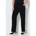 Produktbild: Ulla Popken Schlupfhose Jersey Hose Relaxed Fit Elastikbund schwarz 46/48 kurz