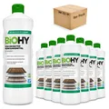 Produktbild: BiOHY Wischroboter Reinigungsmittel für Holzböden 9er Pack (9 x 1 Li... Vinyl- und Designbodenreiniger (9-St)