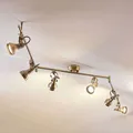 Produktbild: Deckenlampe PERSEAS Lindby, dimmbar, bronze / altmessing, für Wohn- / Esszimmer, Metall, Antik, Deckenlampe S23186AB.6Z