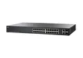 Produktbild: Cisco SF220-24P Smart Switch mit 24 Fast-Ethernet-Ports plus 2 Gigabit-Ethernet-Uplinks (GbE) plus 180-W-PoE, eingeschränkter lebenslanger Schutz (SF220-24P-K9-EU)
