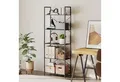 Produktbild: HOMCOM Bücherregal Industrielles Büroregal mit Metallrahmen, Standregal mit 5 Ebenen 1-tlg., für Wohnzimmer, Büro, Arbeitszimmer, 60x30x170,5 cm, Schwarz