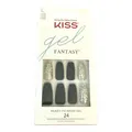 Produktbild: Kiss GEL FANTASY Ready Wear 24 Nails LONG 85699 FG02 matte Black silver Glitter