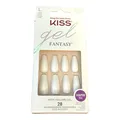 Produktbild: Kiss GEL FANTASY Ready Wear 28 Nails LONG 85699 FG02 matte Black silver Glitter