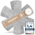 Produktbild: LoFelt® Pfannenschoner & Stapelschutz für Pfannen, Töpfe, Schüsseln und noch mehr Küchenutensilien - 5 Stück in L Ø 32cm - Pfannenschutz Topfschutz aus Filz in Hellgrau - Sternform
