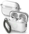 Produktbild: Ringke Hinge Case Kompatibel mit AirPods Pro 2 Hülle Front-LED Sichtbar Transpatent PC Schutzhülle für AirPods Pro 2. Generation - Clear