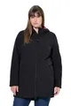 Produktbild: Ulla Popken Damen große Größen Übergrößen Plus Size HYPRAR Softshelljacke, wasserabweisend, Fleecefutter schwarz 50+ 836064100-50+
