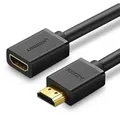 Produktbild: Ugreen 1m Kabel HDMI Verlängerungskabel (weiblich) - HDMI (männlich) 19 Pin 1.4v 4K 60Hz 30AWG schwarz