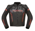 Produktbild: Modeka Valyant Motorradjacke schwarz rot Gr. 48 Sportliche Lederjacke Racing