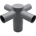 Produktbild: Enovalite Strassenleuchten Adapter ELED900309, 4-fach, 80:60 mm, grau (ELED900309)
