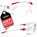 Produktbild: Schutzbrille mit Durchsichtigen Anti-Beschlag und kratzbeständigen Gläsern Se...