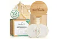 Produktbild: Bambuna Abschminkschwamm Wiederverwendbare Wattepads mit Bambusbox und Waschbeutel, Abschminkpads waschbar - umweltfreundliche Abschminktücher - Make Up Entferner Pads - weiche Reinigungspads, 18 tlg., Spar Set, Made in Germany
