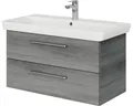 Produktbild: Pelipal Badmöbel-Set Sunline 105 BxHxT 96 x 56 x 48,5 cm Frontfarbe graphit stru
