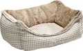 Produktbild: Hunter Hundesofa Astana 60 x 45 cm Karo beige mit Plüsch