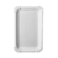 Produktbild: PAPSTAR Pappteller eckig 11x17,5 cm, weiß, Pappe 