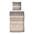 Produktbild: Traumschlaf Basic Biber Bettwäsche Winterland – kuschelweich und wärmend aus 100% Baumwolle – ideal für kalte Winternächte – Winterliches Design – 135 x 200 cm + 1 Kissenbezug 80 x 80 cm