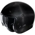 Produktbild: HJC Motorrad Helm V31 Carbon Solid Gr. L Retro Vintage Jethelm mit Sonnenblende