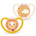Produktbild: NUK Space Babyschnuller für 18-36 Monate, BPA-frei, Löwe, 2 Stück