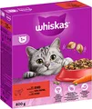Produktbild: Whiskas Adult 1+ Trockenfutter Rind, 5x800g (5 Packungen) - Katzentrockenfutter für erwachsene Katzen - unterschiedliche Produktverpackungen erhältlich