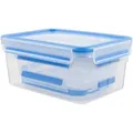 Produktbild: Emsa Frischhaltedosenset Clip \u0026 GO, Klar, Hellblau, Kunststoff, 3-teilig, 0,55 L, BPA-frei, auslaufsicher, Deckel mit Sichtfenster, hitzebeständig, lebensmittelecht, luftdichter Verschluss, mikrowellengeeignet, stapelbar, wasserdicht, Küchenzubehör, Vorratsbehälter, Frischhaltedosen