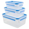 Produktbild: EMSA 508566 Clip&Close 3-tlg. Frischhalte-Set Transparent/Blau