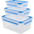 Produktbild: Emsa CLIP & CLOSE Frischhaltedosen-Set, Dose, transparent