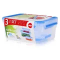 Produktbild: Emsa 508566 Rechteckige Frischhaltedosen mit Deckel, 0,55/1,0/2,3 L  (1er Pack)