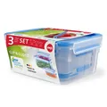Produktbild: emsa Frischhaltedosen-Set CLIP & CLOSE transparent 0,55/1,0/2,2 l, 1 Set