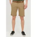 Produktbild: Indicode Chinoshorts IDTenefa Chino Shorts mit Gürtel braun S
