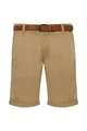 Produktbild: Indicode Tenefa Herren Chino Shorts Bermuda Kurze Hose mit Gürtel, Größe:S, Farbe:Amber (035)