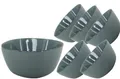 Produktbild: Van Well | URBAN Schale 11 cm grau 6er Set - Steinzeug für Tapas, Dips, Snack und Saucen