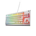 Produktbild: SteelSeries Apex 3 TKL White RGB Gaming-Tastatur – Kompakter Tenkeyless-Formfaktor – 8-Zonen-RGB-Beleuchtung – Wasser- und Staubresistenz – Flüsterleise Gaming-Switches - FR Layout AZERTY