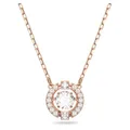 Produktbild: Swarovski Una Halskette, Rund, Weiss, Roségold-Legierungsschicht