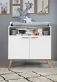 Produktbild: Baby Wickelkommode Mats in weiß mit viel Stauraum und großzügiger Wickelfläche