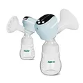 Produktbild: NENO Angelo Milchpumpe Elektrisch Tragbare – Dreiphasen Milch Pumpe Kabellos – Muttermilch Abpumpen mit Elektrischer Brustpumpe – mit 2 Milchbeuteln & Sauger – 9 Modi & 9 Stufen – BPA-frei