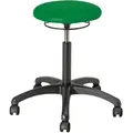 Produktbild: Drehhocker Standard mit Polster und Rollen, Grün