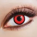 Produktbild: Kontaktlinse Devil Eyes rot Motivlinsen farbig Halloween Karneval Party Fasching