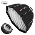 Produktbild: Triopo 55 cm Fototafel Bowens Mount Octagon Umbrella Softbox Quick Installati...