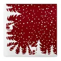 Produktbild: Sovie HORECA Serviette Marvin in Bordeaux aus Linclass® Airlaid, Weihnachtsserviette festlich stoffähnlich, Einwegserviette ideal für die Adventszeit & Weihnachten, 40x40cm, 50 Stück