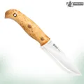 Produktbild: Helle Nordlys Outdoor Jagdmesser Sandvik 14C28N FullTang Birkegriff Lederscheide