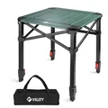 Produktbild: VILLEY Aluminium Klapptisch mit Tragetasche, klappbarer Campingtisch aus Alu, Faltbarer Balkontisch, Gartentisch für Picknick, Camping und Strand im Freien, 40 * 40 * 53cm