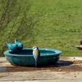Produktbild: Vogeltränke rund M, petrol, Keramik