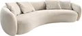 Produktbild: DELIFE 3-Sitzer-Sofa Larna Cord Beige 260x120 cm 3-Sitzer